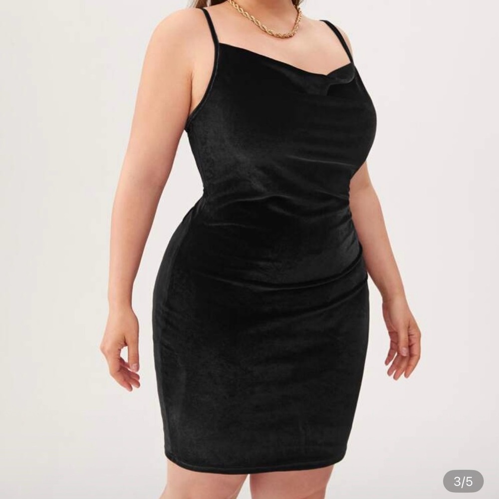 Elegant Black Velvet Dress